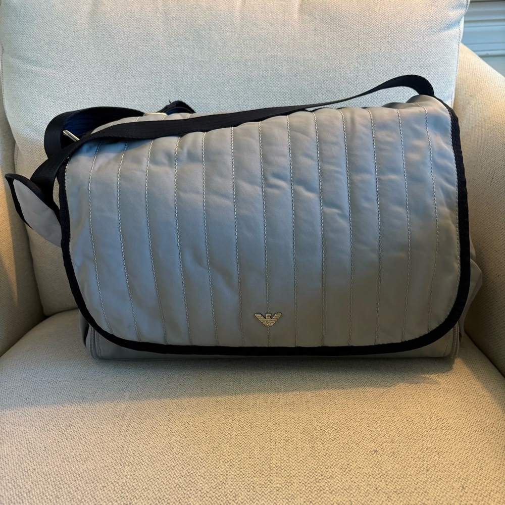 Emporio Armani Diaper Bag Gray/Black